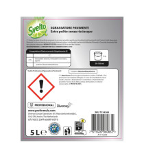 Sgrassatore per pavimenti - limone - Svelto - tanica da 5 L Sgrassatore per pavimenti - limone - Svelto - tanica da 5 L