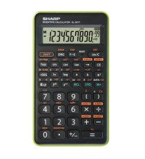 Sharp - Calcolatrice scientifica - verde - EL 501TBGR