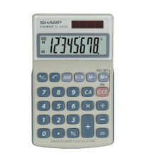 Sharp - Calcolatrice tascabile - EL240SAB Bianco/Grigio - 8 cifre Sharp - Calcolatrice tascabile - EL240SAB Bianco/Grigio - 8 cifre