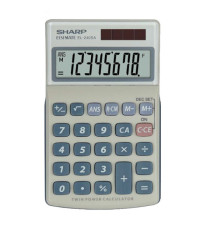 Sharp - Calcolatrice tascabile - EL240SAB Bianco/Grigio - 8 cifre Sharp - Calcolatrice tascabile - EL240SAB Bianco/Grigio - 8 cifre