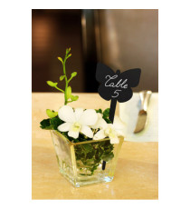 Silhouette Tags - forma farfalla - nero - Securit - set 5 pezzi Silhouette Tags - forma farfalla - nero - Securit - set 5 pezzi