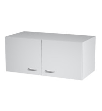 Sopralzo per armadi modulari - a 2 ante - 90 x  45,8 x 40 cm - grigio