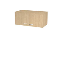 Sopralzo per armadi modulari - a 2 ante - 90 x 45,8 x 40 cm - rovere