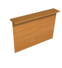 Sopralzo reception per scrivanie Easy - 160 x 30 x 115 cm - noce chiaro