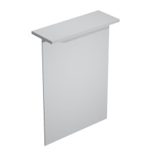 Sopralzo reception per scrivanie Easy - 80 x 30 x 115 cm - grigio