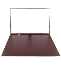 Sottomani doppio in similpelle - marrone scuro - 48 x 32cm - City Time Sottomani doppio in similpelle - marrone scuro - 48 x 32cm - City Time