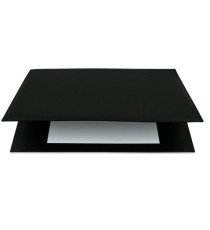 Sottomani doppio in similpelle - nero - 48 x 32 cm - City Time