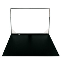 Sottomani doppio in similpelle - nero - 48 x 32 cm - City Time Sottomani doppio in similpelle - nero - 48 x 32 cm - City Time