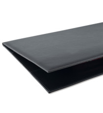Sottomani doppio in similpelle - nero - 48 x 32 cm - City Time