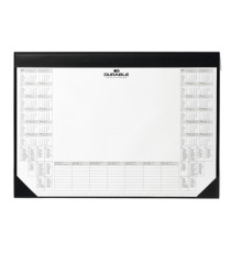 Sottomano - con blocco appunti da 25 fogli - 59 x 42 cm - nero - Durable