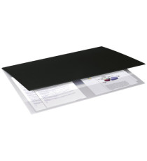 Sottomano Soft - doppio con tasca interna trasparente - 49 x 34,5 cm - plastica - nero - Arda