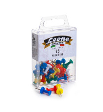 Spilli cartografici Leone Color - a clessidra - colori assortiti - Leone - conf. 25 pezzi Spilli cartografici Leone Color - a clessidra - colori assortiti - Leone - conf. 25 pezzi