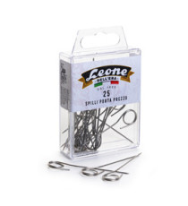 Spilli portaprezzi - inox - Leone - conf. 25 pezzi Spilli portaprezzi - inox - Leone - conf. 25 pezzi