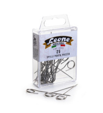 Spilli portaprezzi - inox - Leone - conf. 25 pezzi Spilli portaprezzi - inox - Leone - conf. 25 pezzi