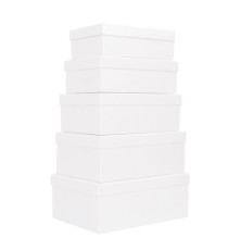 Set scatole regalo - dimensioni assortite - fantasia Pearl - conf. 5 pezzi Set scatole regalo - dimensioni assortite - fantasia Pearl - conf. 5 pezzi