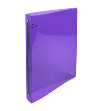 Raccoglitore rigato Crystal Colours - PPL - 4 anelli tondi 30 mm - dorso 4 cm - 22 x 30 cm - colori assortiti - Exacompt Raccoglitore rigato Crystal Colours - PPL - 4 anelli tondi 30 mm - dorso 4 cm - 22 x 30 cm - colori assortiti - Exacompt