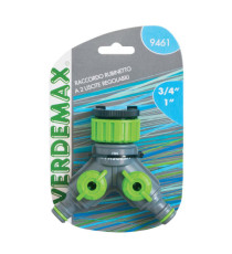 Raccordo rubinetto - 2 uscite regolabili - Verdemax Raccordo rubinetto - 2 uscite regolabili - Verdemax