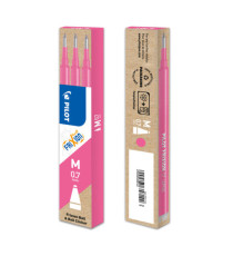 Refill a sfera Frixionball - punta 0,7mm - rosa - Pilot - conf. 3 pezzi Refill a sfera Frixionball - punta 0,7mm - rosa - Pilot - conf. 3 pezzi