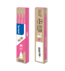 Refill a sfera Frixionball - punta 0,7mm - rosa - Pilot - conf. 3 pezzi Refill a sfera Frixionball - punta 0,7mm - rosa - Pilot - conf. 3 pezzi