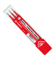 Refill per penne gel cancellabili  - punta 0,7 mm - rosso - Osama - conf. 3 pezzi Refill per penne gel cancellabili  - punta 0,7 mm - rosso - Osama - conf. 3 pezzi