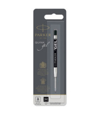 Refill sfera  QuinkGel - punta media - metallo - nero - Parker Refill sfera  QuinkGel - punta media - metallo - nero - Parker
