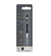 Refill sfera  QuinkGel - punta media - metallo - nero - Parker Refill sfera  QuinkGel - punta media - metallo - nero - Parker
