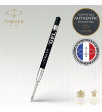 Refill sfera  QuinkGel - punta media - metallo - nero - Parker Refill sfera  QuinkGel - punta media - metallo - nero - Parker
