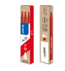 Refill sfera a scatto Frixionball Clicker - punta 0,5mm  - rosso - Pilot - conf. 3 pezzi Refill sfera a scatto Frixionball Clicker - punta 0,5mm  - rosso - Pilot - conf. 3 pezzi
