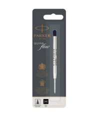 Refill sfera QuinkFlow - punta media - metallo - nero  - Parker