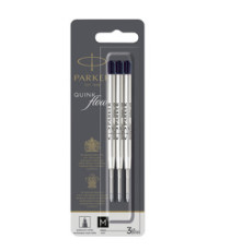 Refill sfera QuinkFlow - punta media - metallo - nero - Parker - blister 3 pezzi Refill sfera QuinkFlow - punta media - metallo - nero - Parker - blister 3 pezzi