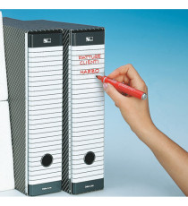 Registratore Delso Line G13 - dorso 8 cm - commerciale 23x30 cm - grigio - Esselte Registratore Delso Line G13 - dorso 8 cm - commerciale 23x30 cm - grigio - Esselte