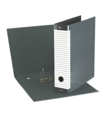 Registratore Delso Line G13 - dorso 8 cm - commerciale 23x30 cm - grigio - Esselte Registratore Delso Line G13 - dorso 8 cm - commerciale 23x30 cm - grigio - Esselte