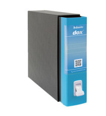 Registratore Dox 2 - dorso 8 cm - protocollo 23x34 cm - azzurro capri - Esselte Dox Registratore Dox 2 - dorso 8 cm - protocollo 23x34 cm - azzurro capri - Esselte Dox
