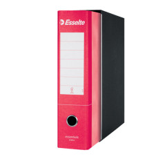 Registratore Essentials G75 - dorso 8 cm - protocollo 23x33 cm - rosso - Esselte Registratore Essentials G75 - dorso 8 cm - protocollo 23x33 cm - rosso - Esselte