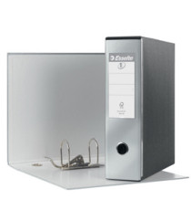 Registratore Eurofile G53 - dorso 8 cm - commerciale 23x30 cm - grigio metallizzato - Esselte Registratore Eurofile G53 - dorso 8 cm - commerciale 23x30 cm - grigio metallizzato - Esselte