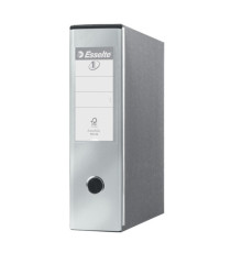 Registratore Eurofile G53 - dorso 8 cm - commerciale 23x30 cm - grigio metallizzato - Esselte Registratore Eurofile G53 - dorso 8 cm - commerciale 23x30 cm - grigio metallizzato - Esselte