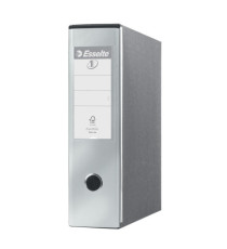 Registratore Eurofile G53 - dorso 8 cm - commerciale 23x30 cm - grigio metallizzato - Esselte Registratore Eurofile G53 - dorso 8 cm - commerciale 23x30 cm - grigio metallizzato - Esselte