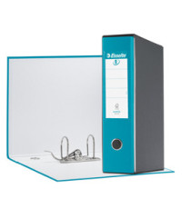 Registratore Eurofile G55 - dorso 8 cm - protocollo 23 x 33 cm - turchese - Esselte