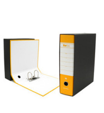 Registratore Starbox - dorso 8 cm - commerciale 23 x 30 cm - giallo - Starline Registratore Starbox - dorso 8 cm - commerciale 23 x 30 cm - giallo - Starline