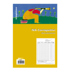 Registro prima nota Iva corrispettivi - 25/25 fogli autoricalcanti - 29,7 x 23cm - Edipro Registro prima nota Iva corrispettivi - 25/25 fogli autoricalcanti - 29,7 x 23cm - Edipro