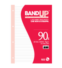 Ricambi BandUp forati rinforzati - A4 - 1 rigo - 40 fogli - 90gr - BM Ricambi BandUp forati rinforzati - A4 - 1 rigo - 40 fogli - 90gr - BM