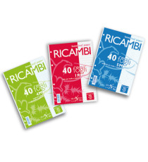 Ricambi forati Quaxima - A4 - 5 mm - 80 gr - 40 fogli - Pigna Ricambi forati Quaxima - A4 - 5 mm - 80 gr - 40 fogli - Pigna