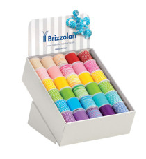 Rocche di nastro - in polipropilene - 10 mm x 10 mt - fantasie primaverili assortite - Brizzolari - conf. 60 pezzi Rocche di nastro - in polipropilene - 10 mm x 10 mt - fantasie primaverili assortite - Brizzolari - conf. 60 pezzi