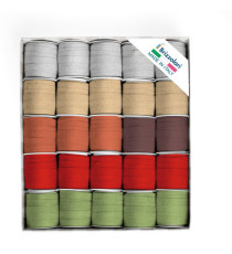 Rocche Glitty 68245 - 10 mm x 5 mt - colori assortiti - Brizzolari - conf. 25 pezzi Rocche Glitty 68245 - 10 mm x 5 mt - colori assortiti - Brizzolari - conf. 25 pezzi