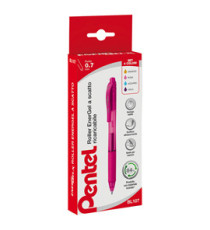 Roller a scatto Energel X BL 107  - punta 0,7mm - astuccio 4 colori assortiti - Pentel Roller a scatto Energel X BL 107  - punta 0,7mm - astuccio 4 colori assortiti - Pentel