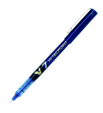 Roller con cappuccio Hi Tecpoint V7 - punta 0,7mm - blu  - Pilot - conf. 16 + 4 pezzi