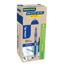 Roller gel B2P Ecoball BeGreen - punta 0,7 mm - 10 refill B2P inclusi - blu - Pilot - conf. 20 pezzi Roller gel B2P Ecoball BeGreen - punta 0,7 mm - 10 refill B2P inclusi - blu - Pilot - conf. 20 pezzi