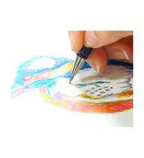 Roller gel Hybrid Dual Metallic - punta 1,0mm - 5 colori assorititi  - Pentel - astuccio 5 roller