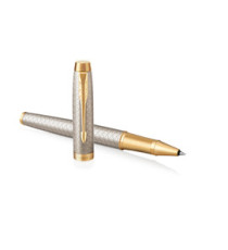 Roller IM Premium Grey Metal Chiselled - punta M - Parker Roller IM Premium Grey Metal Chiselled - punta M - Parker