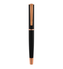 Roller Linea Impressa - punta M - nero/rosegold - Monteverde Roller Linea Impressa - punta M - nero/rosegold - Monteverde